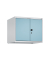Aufsatzschrank Evolo PLUS 049092-20S10009, abschlie&szlig;bar, 1 Ordnerh&ouml;he, lichtgrau/architekturblau, 60x50x50cm (BxHxT)