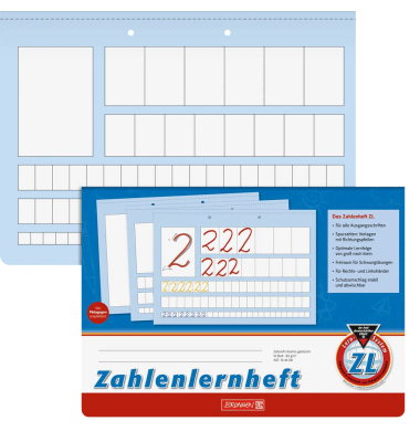 Zahlenlernheft 1044041, A4 quer, 80g