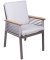 Gartenstühle DENIA beige, Metall