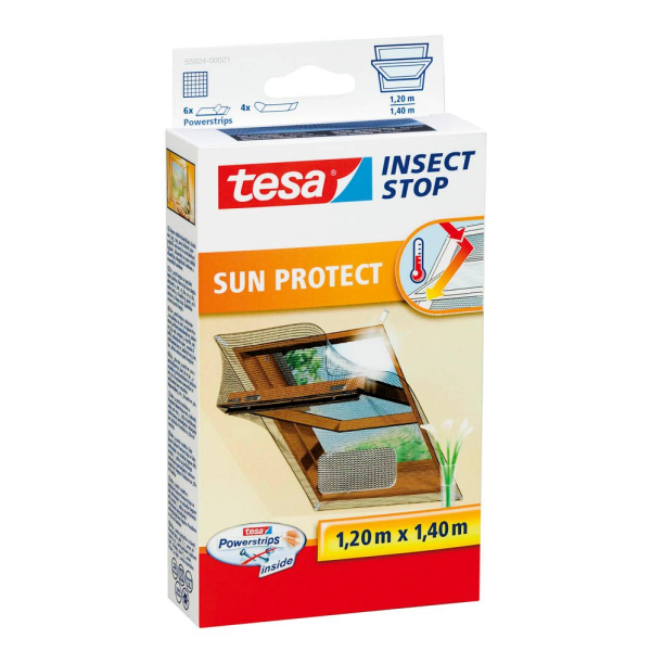 4042448857804 - tesa COMFORT 55924-00021-00 Dachfenster-Fliegengitter (B x H) 1200 mm x 1400 mm Anthrazit 1 St