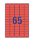Etiketten L4790-20, rot, 38,1x21,2mm, rechteckig