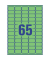 Etiketten GRÜN L4792-20 38,1 x 21,2 mm Mini Etiketten Stick&Lift