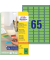 Etiketten GRÜN L4792-20 38,1 x 21,2 mm Mini Etiketten Stick&Lift
