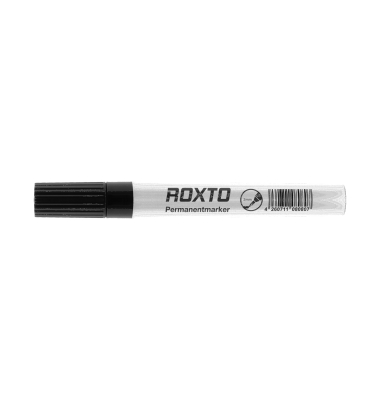 Permanentmarker Roxto, RX2310, schwarz, 4mm Rundspitze Permanentmarker Roxto, RX2310, schwarz, 4mm Rundspitze