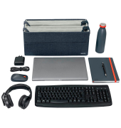 Laptoptasche Hot Desking Stoff grau 64440089