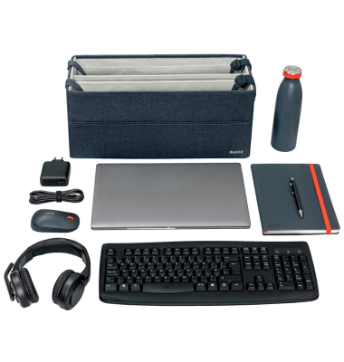 Laptoptasche Hot Desking Stoff grau 64440089