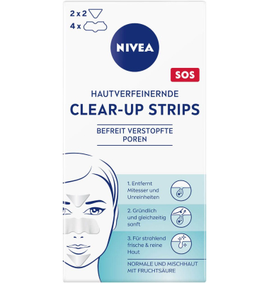 HAUTVERFEINERNDE CLEAR-UP STRIPS Mitesserpflaster