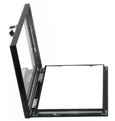 Schaukasten grau 2x DIN A4