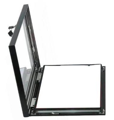 Schaukasten grau 1x DIN A4
