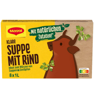 klare Suppe mit Rind 160,0 g