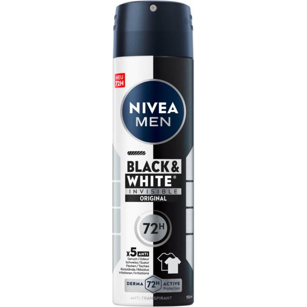 4006000092775 - Black & White Invisible Original Deo-Spray 150 ml 4006000092775 150 Milliliter 4006000092775 - Black & White Invisible Original Deo-Spray 150 ml 4006000092775 150 Milliliter