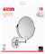 Kosmetikspiegel beleuchtet VISIOON silber