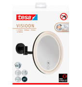 Kosmetikspiegel beleuchtet VISIOON LED schwarz