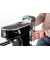 Slim Moderna Espressomaschine schwarz