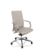 B&uuml;rodrehstuhl BESSONA, beige/meliert / silber, mit Armlehnen, bis 120kg, ohne Kopfst&uuml;tze