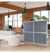 Akustik-Trennwand-System FLEXMIUT 167x192 gr