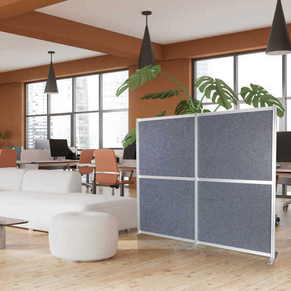 4064323037484 - Trennwand FLEXMIUT MODUL Stoff Kunststoff Aluminium Stahl hjh OFFICE 4064323037484 - Trennwand FLEXMIUT MODUL Stoff Kunststoff Aluminium Stahl hjh OFFICE