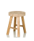 Sitzhocker 830127 RUSTIKO W, braun