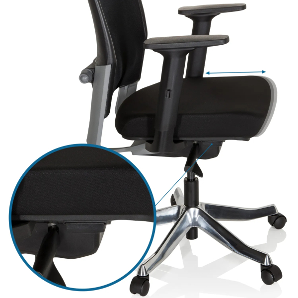 4251084696702 - Profi Bürostuhl IKAST I Stoff Netzstoff mit Armlehnen hjh OFFICE 4251084696702 - Profi Bürostuhl IKAST I Stoff Netzstoff mit Armlehnen hjh OFFICE