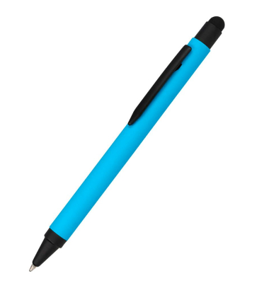 Kugelschreiber Alu Stylus blau