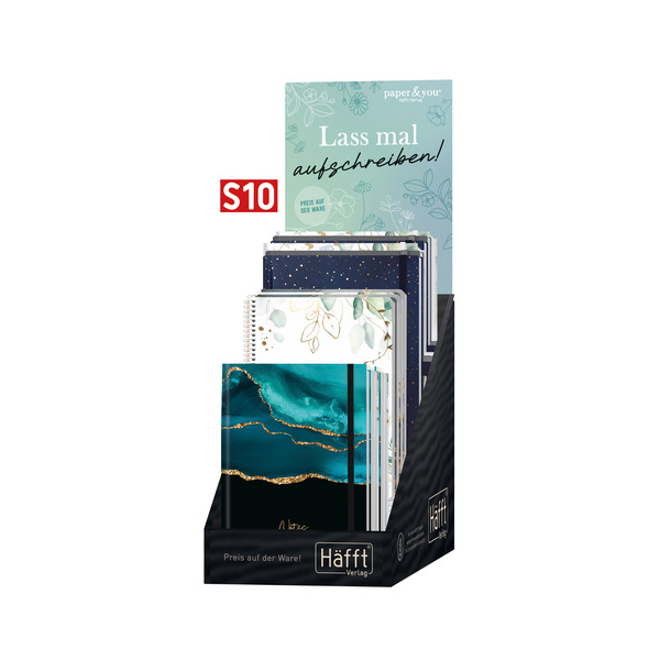 4029357100795 - Notizbuch sma25 s10nb farbig sortiert A5 liniert+kariert 4029357100795 Häfft