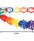 Girlande Papier bunt