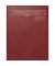 Buchkalender 70-27 042 296, weinrot, 1 Woche / 2 Seiten, 183x24cm, 2026
