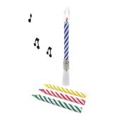 Tortenkerze m.Musik Happy Birthday