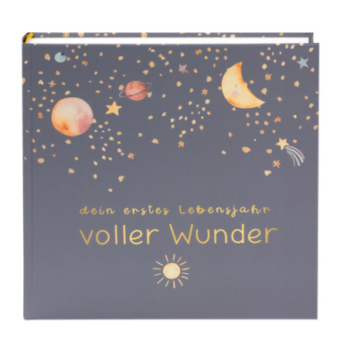 Fotobuch Baby voll.Wunder Weltraum blau