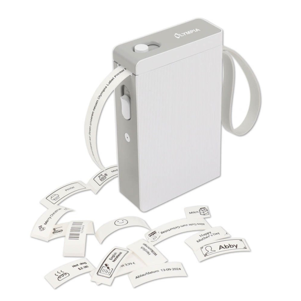 4030152954162 - Etikettendrucker Etikettiergerät Beschriftungsgerät selbstklebend Labeldrucker Kabelloser Mini Label Printer mit iOS Android Zuhause Büro Bluetooth P22 weiß