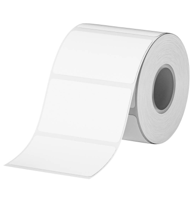 Etikettenrolle für Etikettendrucker weiß, 50 x 30 mm, 1 x 230 Etiketten
