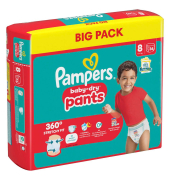 Windeln baby-dry™ BIG PACK  Größe Gr.8 (17+ kg) für Kids und Teens 