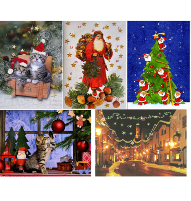Adventskalender A4 sortiert