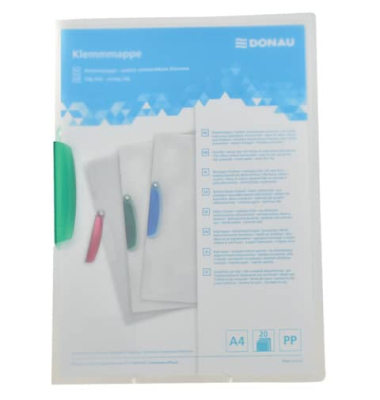 Klemmhefter - 8557190-06, A4 transluzent/gr&uuml;n, f&uuml;r ca. 40 Blatt, Polypropylen (PP) 80g