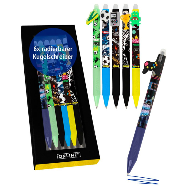 4014421701268 - magiXX Fun Gelschreiber Boys 07 mm Schreibfarbe blau 4014421701268 6 Stück 4014421701268 - magiXX Fun Gelschreiber Boys 07 mm Schreibfarbe blau 4014421701268 6 Stück