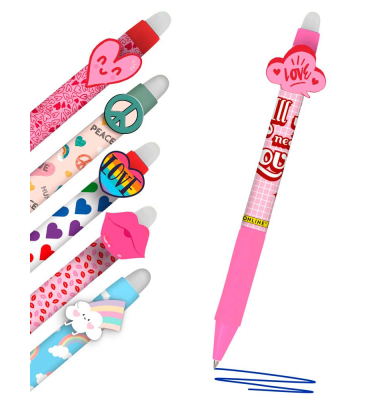 magiXX Fun Gelschreiber Love& 0,7 mm, Schreibfarbe: blau