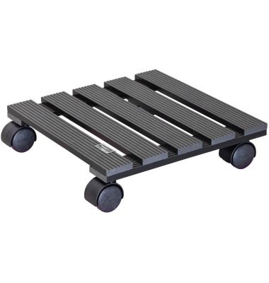 Pflanzenroller WPC GH 0500 Kunststoff anthrazit quadratisch 29,0 x 8,3 cm