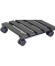 Pflanzenroller WPC GH 0500 Kunststoff anthrazit quadratisch 29,0 x 8,3 cm