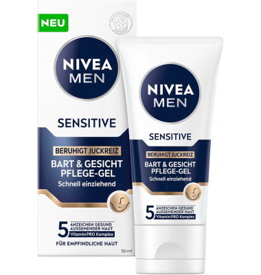 SENSITIVE BART & GESICHT Gesichtspflege-Gel 50,0 ml