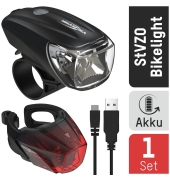 LED Fahrradbeleuchtung schwarz