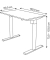 Schreibtisch Move 1 base, elektrisch h&ouml;henverstellbar, 73-123cm (H), 100x60cm (BxT), rechteckig, eiche hell / silber