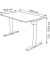 Schreibtisch Move 1 base, elektrisch höhenverstellbar, 73-123cm (H), 120x80cm (BxT), rechteckig, eiche hell / silber