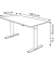 Schreibtisch Move 1 base, elektrisch höhenverstellbar, 73-123cm (H), 180x80cm (BxT), rechteckig, eiche hell / silber