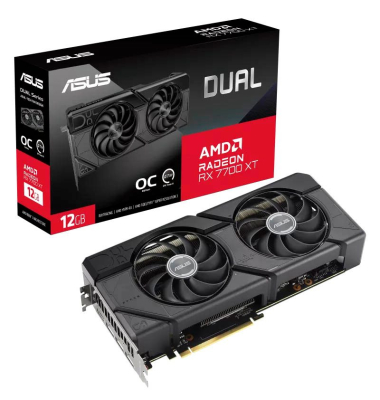 Dual-RX 7700 XT OC Grafikkarte 12 GDDR6 192 Bit