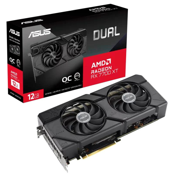 4711387430323 - Grafikkarte AMD Radeon RX 7700 XT DUAL OC 12 GB GDDR6-SDRAM PCIe x16 HDMI® DisplayPort Übertaktet Overclocked 4711387430323 - Grafikkarte AMD Radeon RX 7700 XT DUAL OC 12 GB GDDR6-SDRAM PCIe x16 HDMI® DisplayPort Übertaktet Overclocked