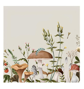 Motivserviette 33x33cm Herbst