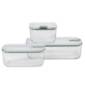 Frischhaltedosen-Set EasyClip grün 2x 0,7 l und 1x 1,5 l, 1 Set