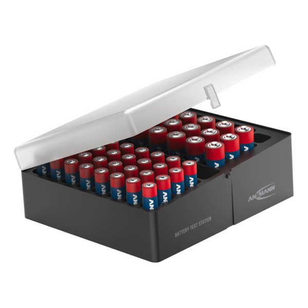 4013674181537 - Batterien Ansmann Vorratsbox mit 32 x Micro AAA und 20 x Mignon AA Batterien Aufhängeösen inkl Befestigungsmaterial