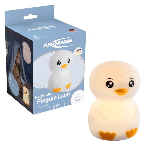 4013674209972 - Nachtlicht Kinder Silikon aufladbar dimmbar 7 Farben Pinguin - Ansmann 4013674209972 - Nachtlicht Kinder Silikon aufladbar dimmbar 7 Farben Pinguin - Ansmann