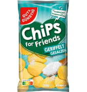 Salz geriffelt Chips 200,0 g